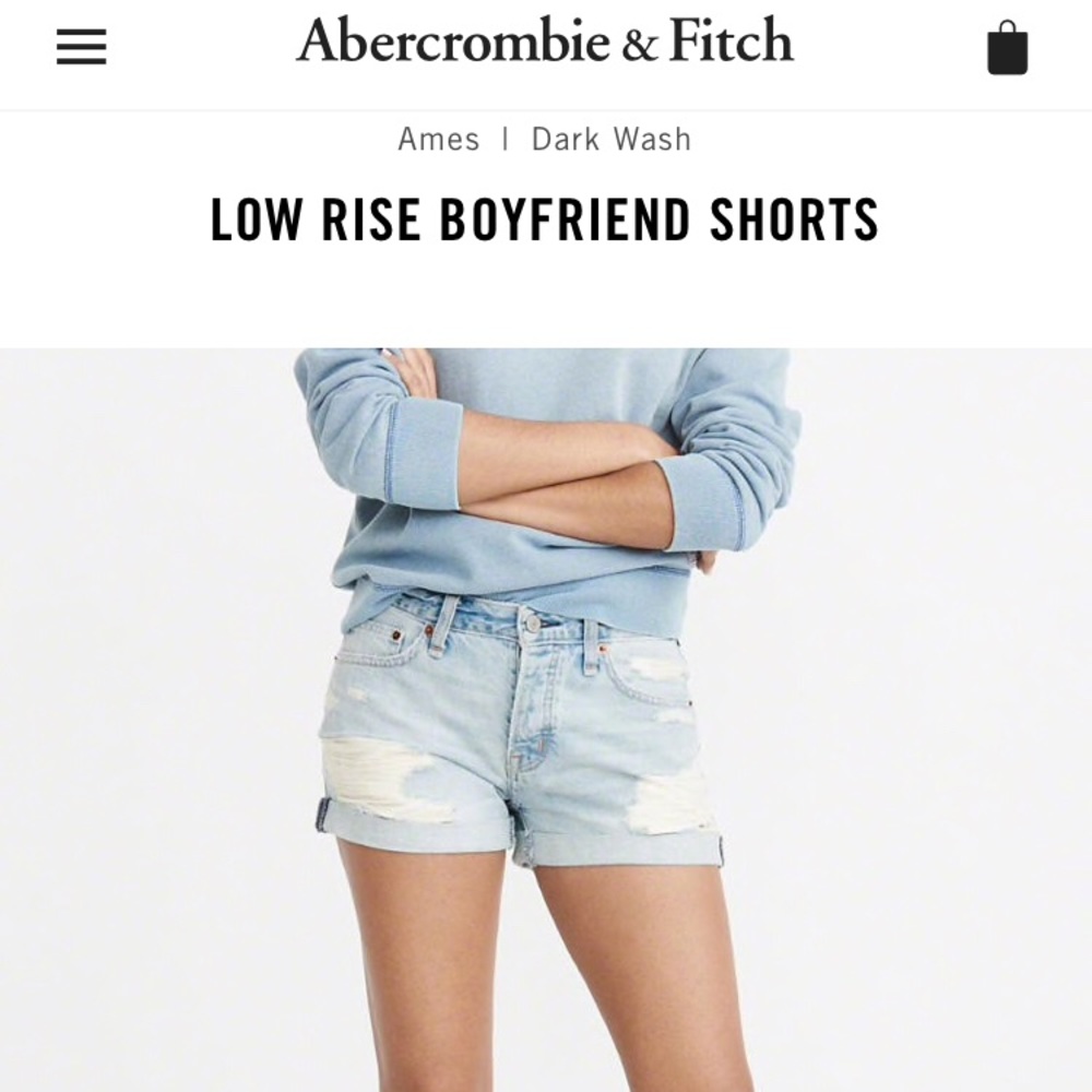 Abercrombie Ames boyfriend short